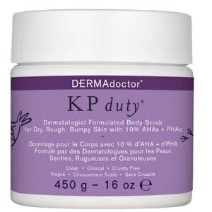 KP Duty Bump Eraser Body Scrub Dermatologist Formulated Exfoliant for Keratosis